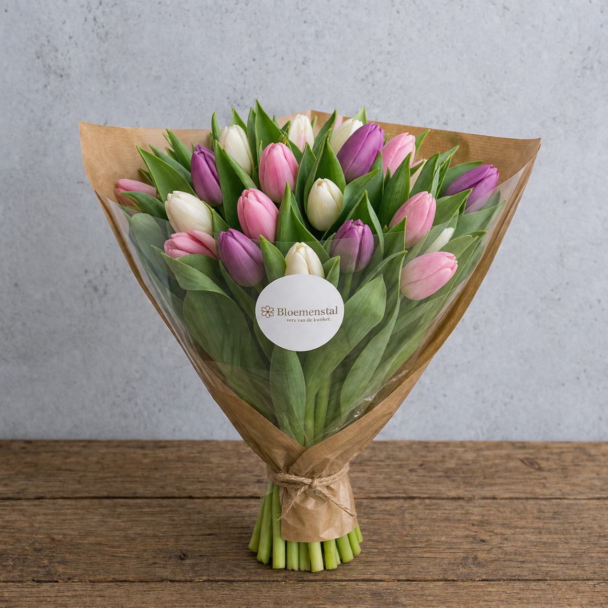 Pastel Tulpenbos