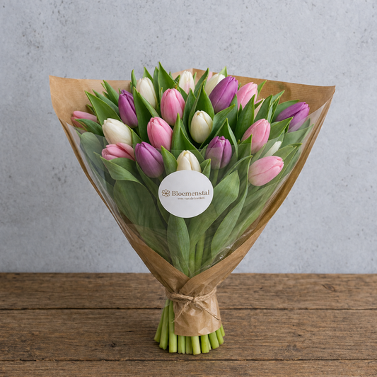 Pastel Tulpenbos